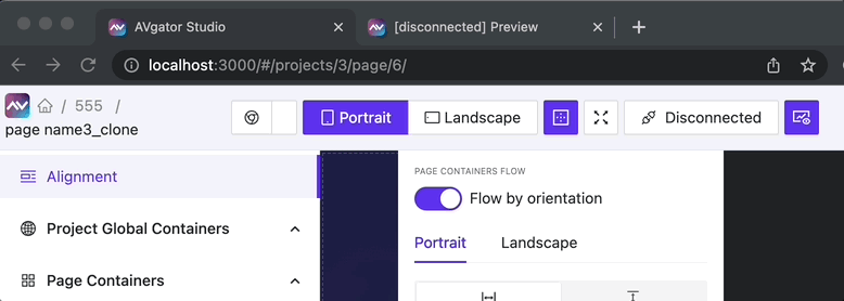 Auto sync Crestron connection between editor and page fullscreen preview!