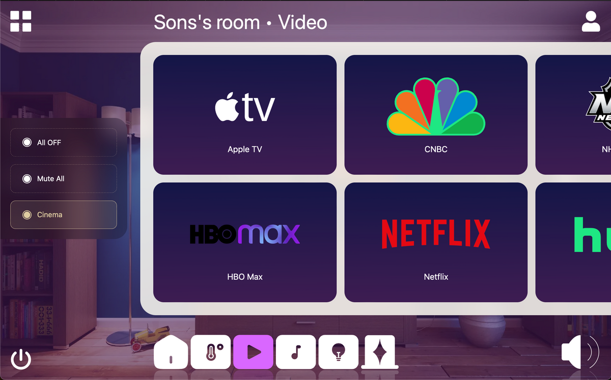 HTML5 Template for smart homes