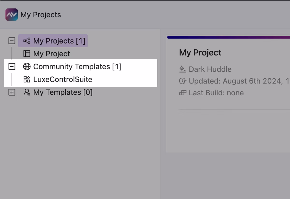 Community templates