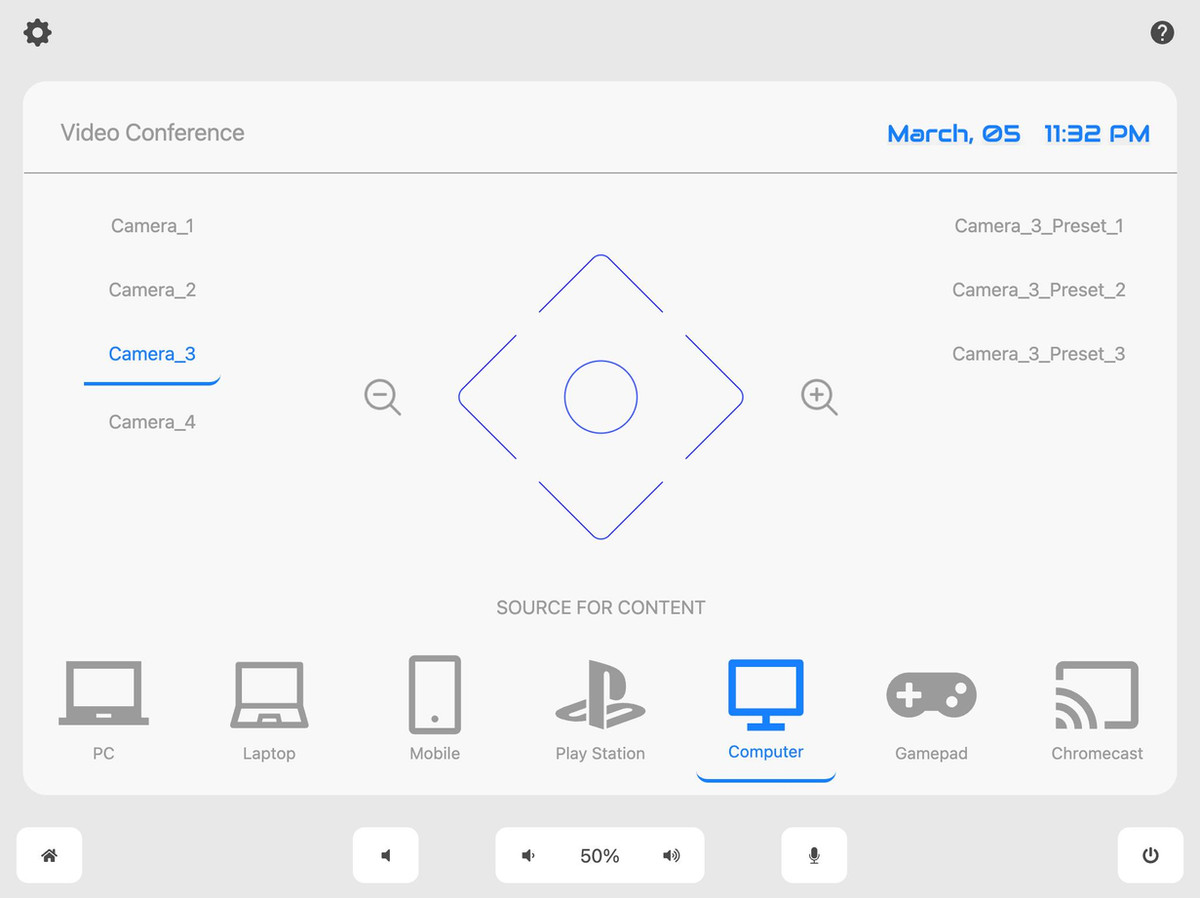 Bright Conference Space Template Video Conference Page AVstudio