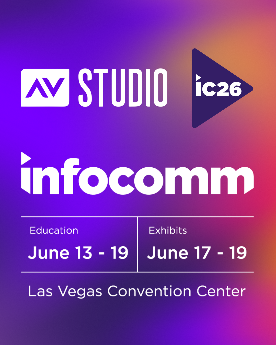 InfoComm 2026 Registration Is Now Open – Join AVstudio